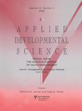 Lerner / Fisher |  The Multiple Contexts Of Youth Development Ads V10#2 | Buch |  Sack Fachmedien