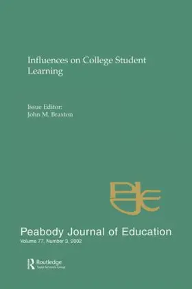 Braxton |  Influences on College Student Learning | Buch |  Sack Fachmedien