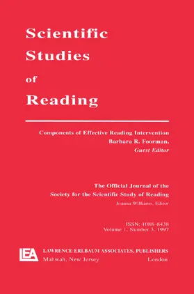 Foorman |  Components of Effective Reading Intervention | Buch |  Sack Fachmedien