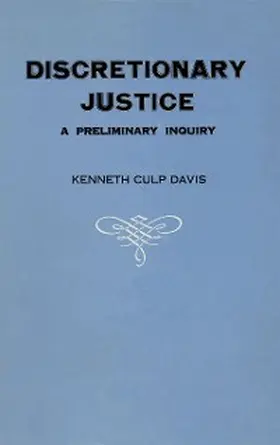 Davis |  Discretionary Justice | eBook | Sack Fachmedien