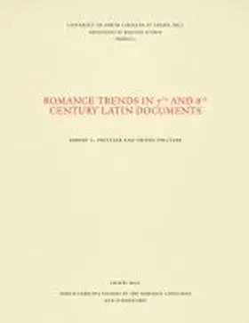 Politzer |  Romance Trends in 7th and 8th Century Latin Documents | Buch |  Sack Fachmedien