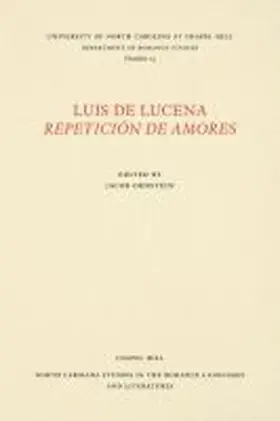 Ornstein |  Luis de Lucena Repetición de Amores | Buch |  Sack Fachmedien
