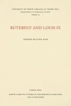 Ham |  Rutebeuf and Louis IX | Buch |  Sack Fachmedien