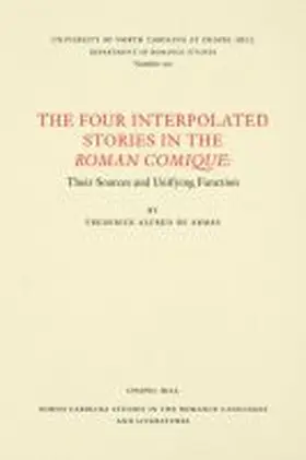 De Armas |  The Four Interpolated Stories in the Roman Comique | Buch |  Sack Fachmedien