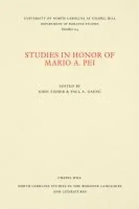 Fisher / Gaeng |  Studies in Honor of Mario A. Pei | Buch |  Sack Fachmedien