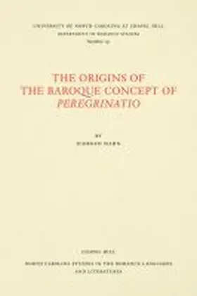 Hahn |  The Origins of the Baroque Concept of Peregrinatio | Buch |  Sack Fachmedien
