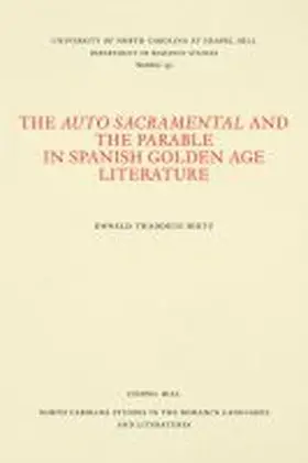 Dietz |  The Auto Sacramental and the Parable in Spanish Golden Age Literature | Buch |  Sack Fachmedien