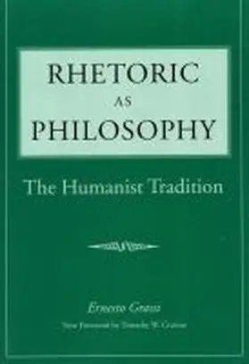 Grassi |  Rhetoric as Philosophy | Buch |  Sack Fachmedien