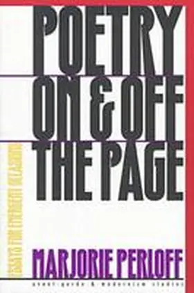 Perloff |  Poetry on and off the Page | Buch |  Sack Fachmedien