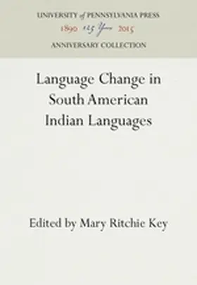 Key |  Language Change in South American Indian Languages | Buch |  Sack Fachmedien