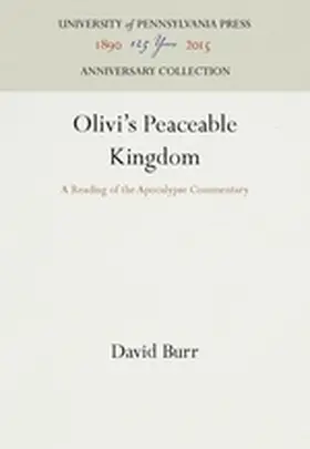 Burr |  Olivi's Peaceable Kingdom | Buch |  Sack Fachmedien