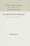 Hymes |  In Vain I Tried to Tell You | Buch |  Sack Fachmedien