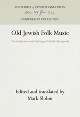 Slobin |  Old Jewish Folk Music | Buch |  Sack Fachmedien