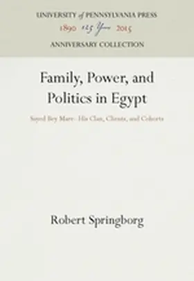 Springborg |  Family, Power, and Politics in Egypt | Buch |  Sack Fachmedien