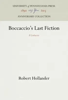 Hollander |  Boccaccio's Last Fiction | Buch |  Sack Fachmedien