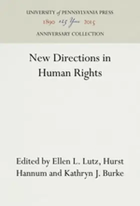 Lutz / Hannum / Burke |  New Directions in Human Rights | Buch |  Sack Fachmedien