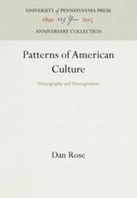 Rose |  Patterns of American Culture | Buch |  Sack Fachmedien