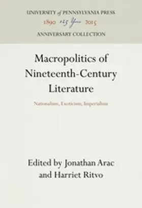 Arac / Ritvo |  Macropolitics of Nineteenth-Century Literature | Buch |  Sack Fachmedien