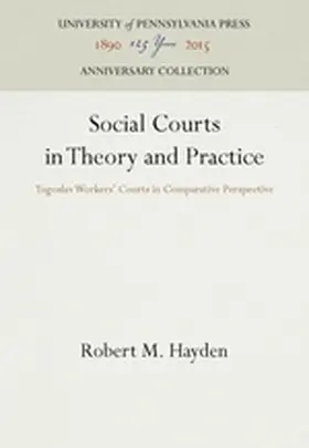 Hayden |  Social Courts in Theory and Practice | Buch |  Sack Fachmedien