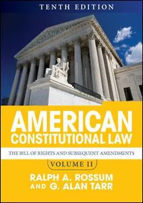 Rossum / Tarr |  American Constitutional Law, Volume II | Buch |  Sack Fachmedien