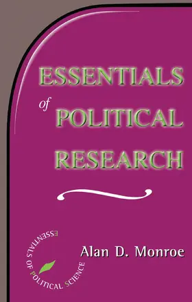 Monroe |  Essentials Of Political Research | Buch |  Sack Fachmedien