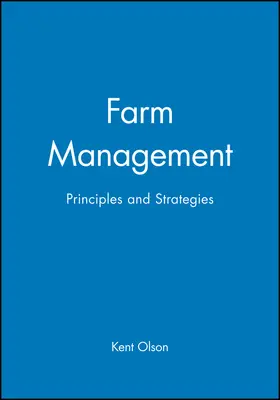 Olson |  Farm Management | Buch |  Sack Fachmedien