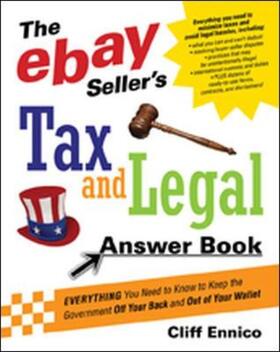 Ennico |  EBAY SELLER'S TAX N LEGAL ANSWER BOOK | Buch |  Sack Fachmedien
