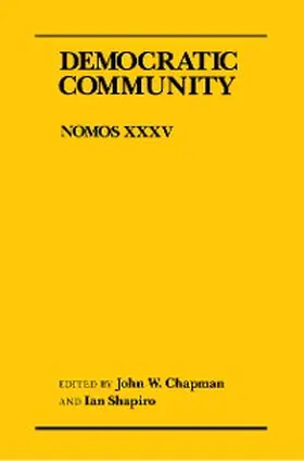 Chapman / Shapiro |  Democratic Community | eBook | Sack Fachmedien