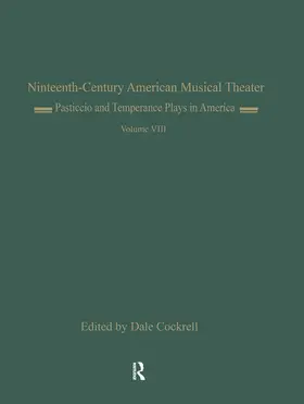 Cockrell |  Pasticcio and Temperance Plays in America | Buch |  Sack Fachmedien