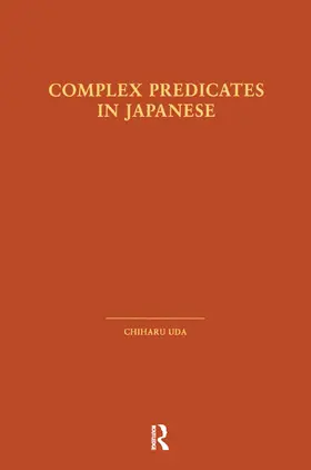 Uda |  Complex Predicates in Japanese | Buch |  Sack Fachmedien