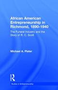 Plater |  African American Entrepreneurship in Richmond, 1890-1940 | Buch |  Sack Fachmedien