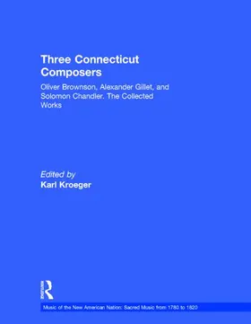 Kroeger |  Three Connecticut Composers | Buch |  Sack Fachmedien