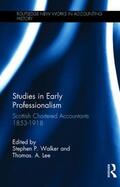 Walker / Lee |  Studies in Early Professionalism | Buch |  Sack Fachmedien
