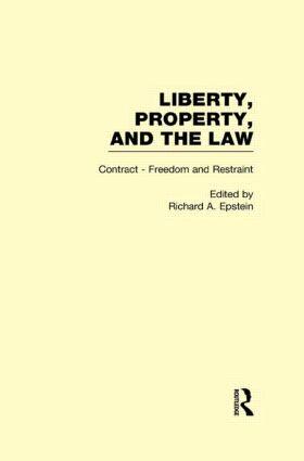 Epstein |  Contract - Freedom and Restraint | Buch |  Sack Fachmedien