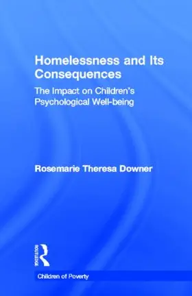 Downer |  Homelessness and Its Consequences | Buch |  Sack Fachmedien