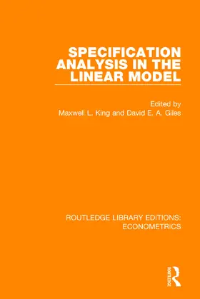 King / Giles | Specification Analysis in the Linear Model | Buch | 978-0-8153-5055-2 | www.sack.de