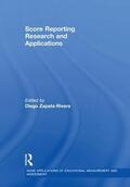 Zapata-Rivera |  Score Reporting Research and Applications | Buch |  Sack Fachmedien