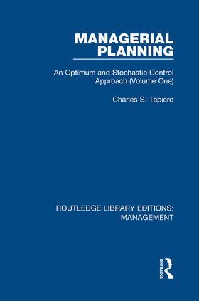 Tapiero | Managerial Planning | Buch | 978-0-8153-6582-2 | sack.de