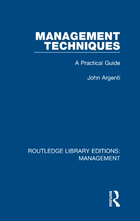 Argenti |  Management Techniques | Buch |  Sack Fachmedien