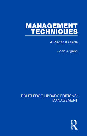 Argenti | Management Techniques | Buch | 978-0-8153-6637-9 | sack.de