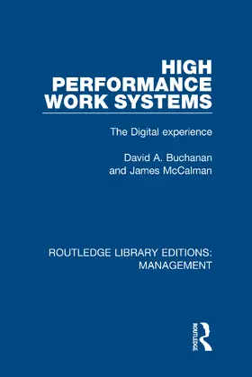 Buchanan / McCalman |  High Performance Work Systems | Buch |  Sack Fachmedien