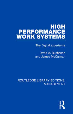 Buchanan / McCalman |  High Performance Work Systems | Buch |  Sack Fachmedien