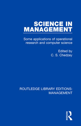 Chedzey | Science in Management | Buch | 978-0-8153-6737-6 | sack.de