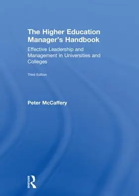 McCaffery |  The Higher Education Manager's Handbook | Buch |  Sack Fachmedien