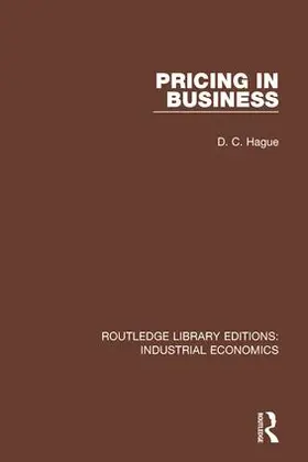 Hague |  Pricing in Business | Buch |  Sack Fachmedien