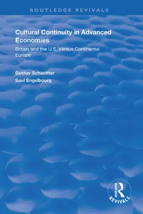 Schachter |  Cultural Continuity in Advanced Economies | Buch |  Sack Fachmedien