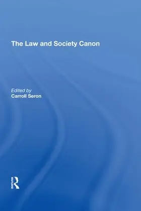 Seron |  The Law and Society Canon | Buch |  Sack Fachmedien