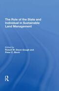 Bloch |  The Role of the State and Individual in Sustainable Land Management | Buch |  Sack Fachmedien