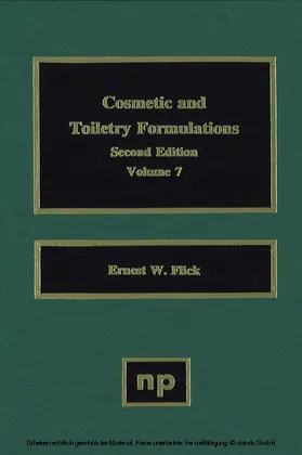 Flick | Cosmetic and Toiletry Formulations, Vol. 7 | E-Book | sack.de