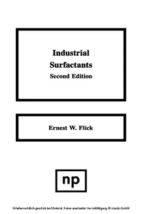 Flick |  Industrial Surfactants | eBook | Sack Fachmedien